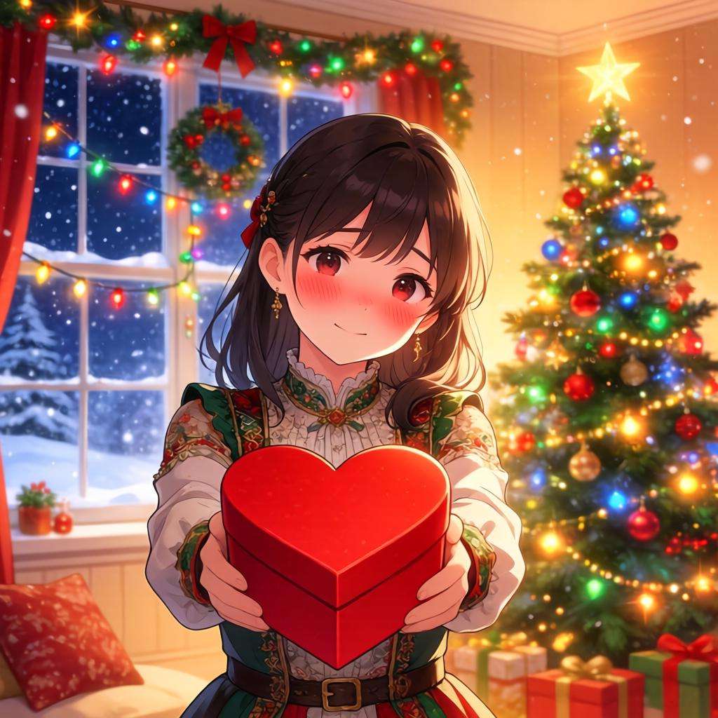 《尘白禁区》圣诞贺图:大雷少女面红娇羞献爱心 《尘白禁区》圣诞贺图:大雷少女面红娇羞献爱心第一张图