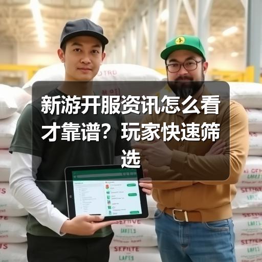 新游开服资讯怎么看才靠谱?玩家快速筛选与核实指南