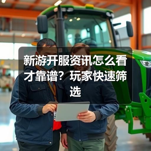 新游开服资讯怎么看才靠谱？玩家快速筛选与核实指南