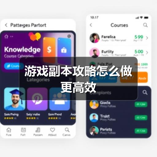 游戏副本攻略怎么做更高效