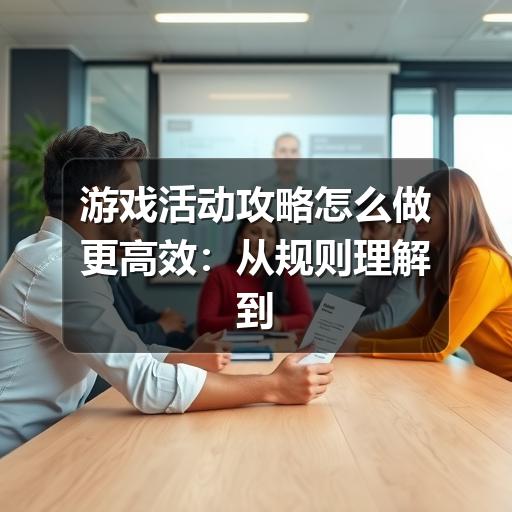 游戏活动攻略怎么做更高效:从规则理解到奖励规划