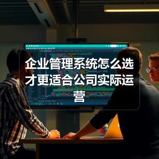 企业管理系统怎么选才更适合公司实际运营