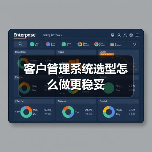 客户管理系统选型怎么做更稳妥