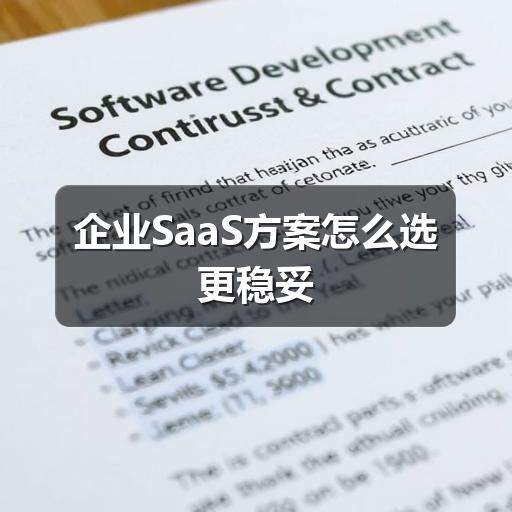 企业SaaS方案怎么选更稳妥
