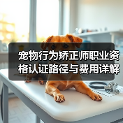 宠物行为矫正师职业资格认证路径与费用详解(图1) 宠物行为矫正师职业资格认证路径与费用详解(图1)